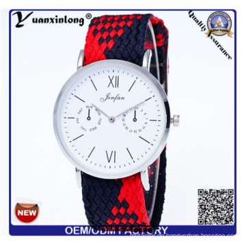 Yxl-202 2016 New Style Woven Watch Damen stricken Nylon Nato Strap Uhren Frauen Armbanduhr Armbanduhr